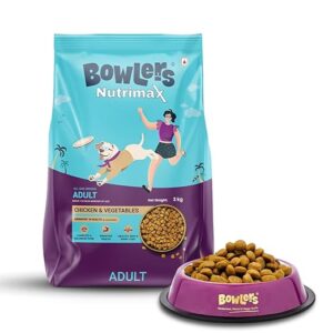 bowlers nutrimax adult dry dog food | chicken & vegetables |