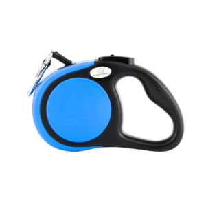 retractable dog leash for walking, jogging, training | one button brake with premium handgrip suitable for dogs up to 20kgs, 5m long (blue)